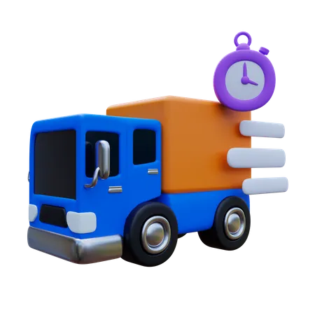 Livraison par camion  3D Icon