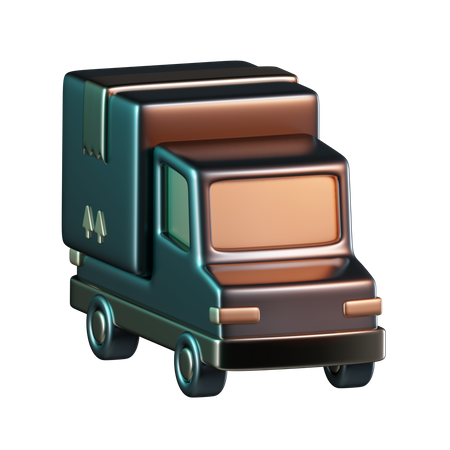 Livraison par camion  3D Icon