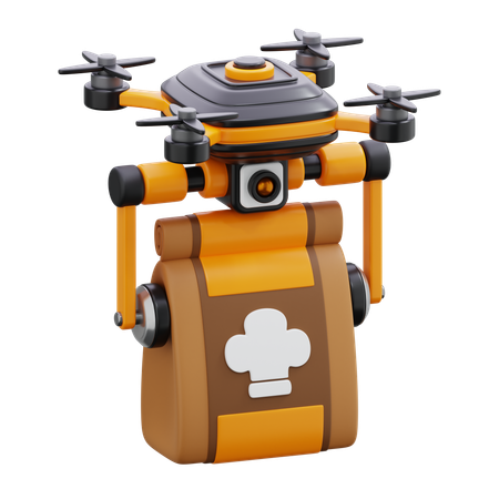 Livraison par drone  3D Icon