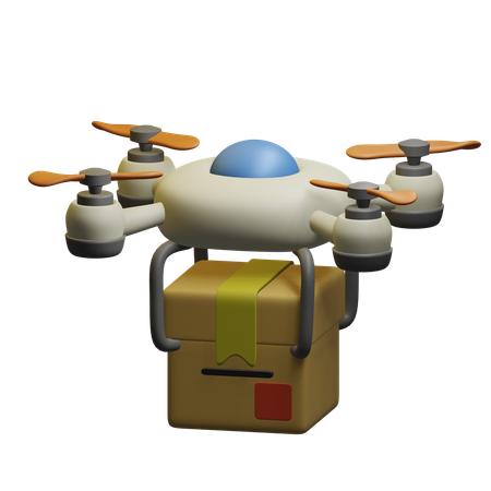 Livraison par drone  3D Icon