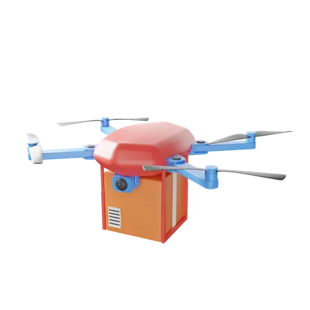 Livraison par drone  3D Illustration