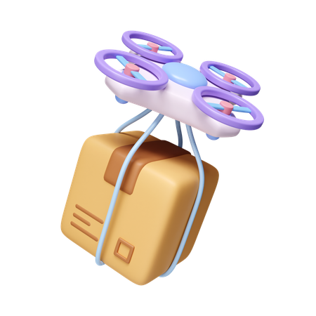 Livraison par drone  3D Icon