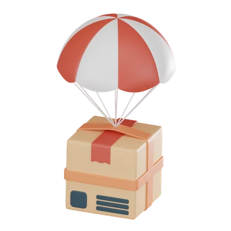 Livraison en parachute  3D Icon