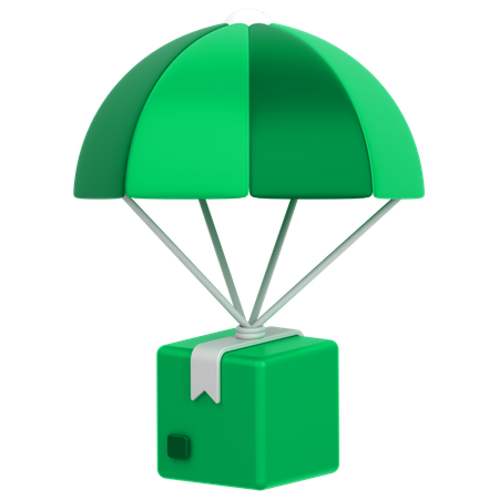 Livraison en parachute  3D Icon