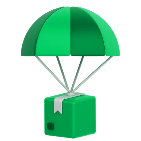 Livraison en parachute  3D Icon