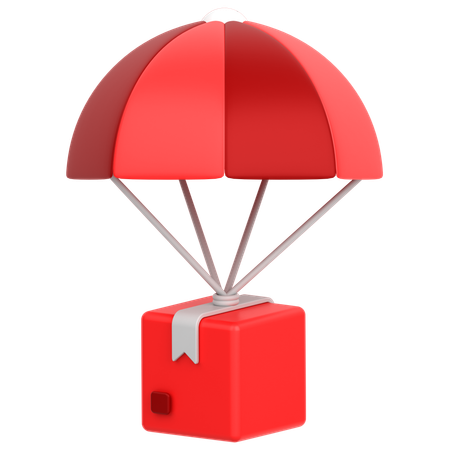 Livraison en parachute  3D Icon