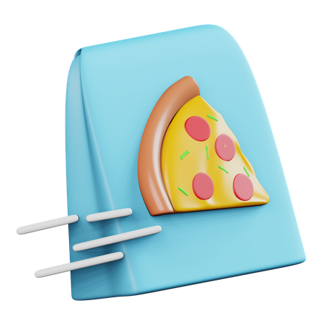 Livraison de pizza  3D Icon