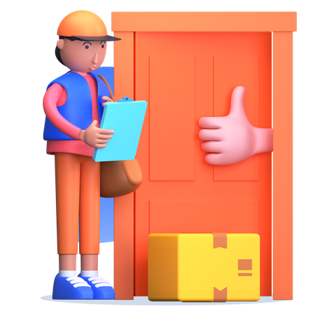 Livraison porte à porte  3D Icon