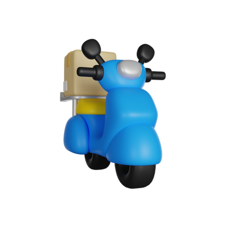 Scooter de livraison  3D Icon