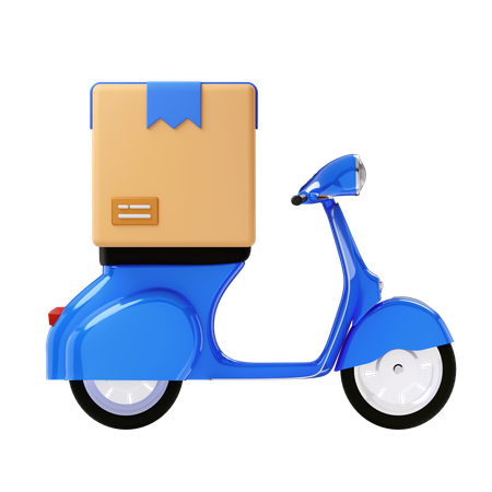 Scooter de livraison  3D Icon