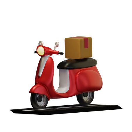 Scooter de livraison  3D Icon