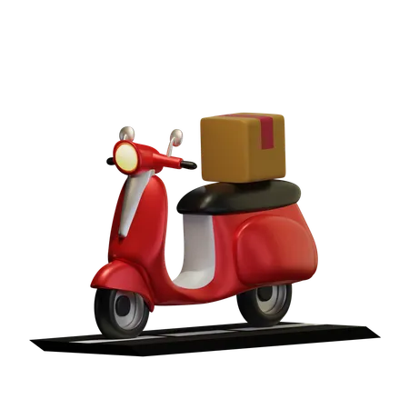 Scooter de livraison  3D Icon