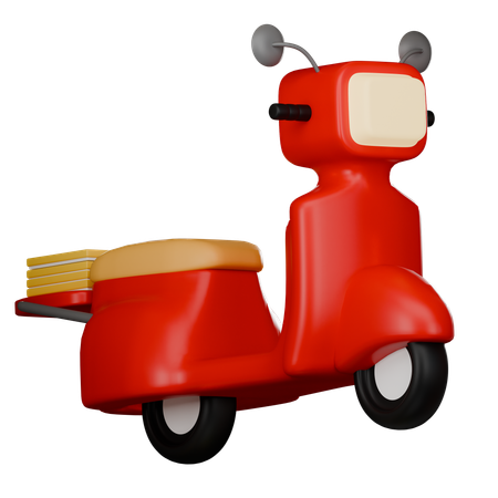 Scooter de livraison  3D Icon