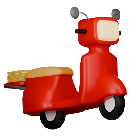 Scooter de livraison  3D Icon