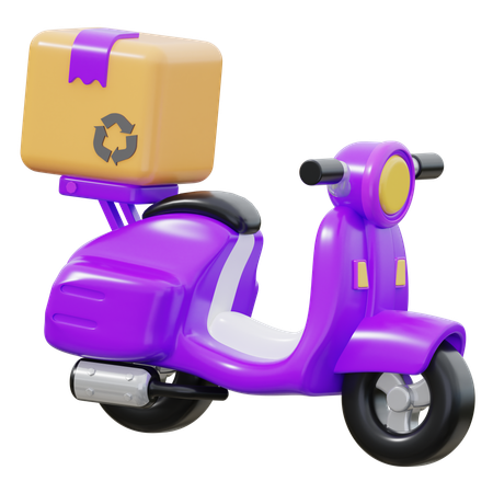 Scooter de livraison  3D Icon