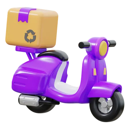 Scooter de livraison  3D Icon