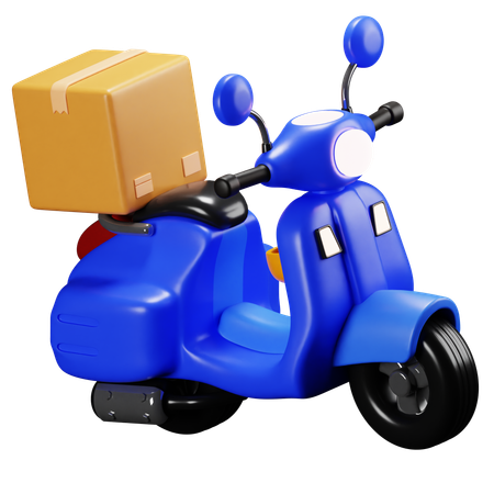 Scooter de livraison  3D Icon