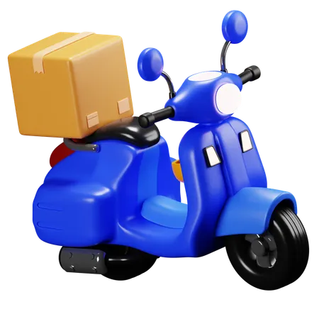 Scooter de livraison  3D Icon