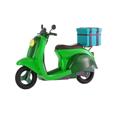 Scooter de livraison  3D Illustration