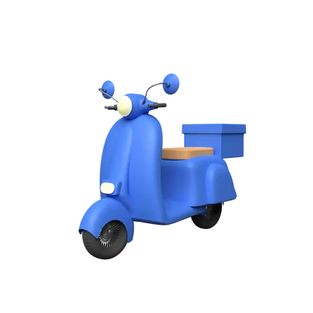 Scooter de livraison  3D Illustration