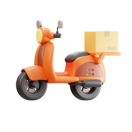 Scooter de livraison  3D Icon