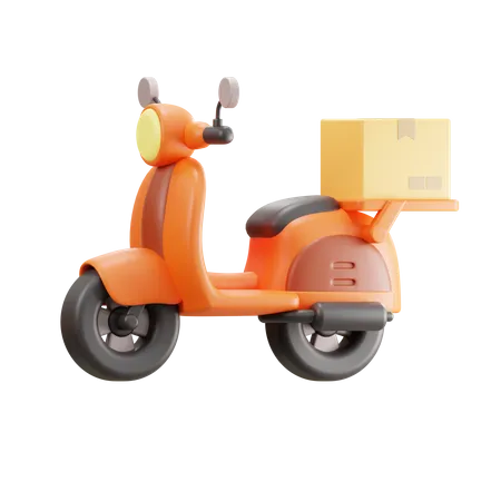 Scooter de livraison  3D Icon