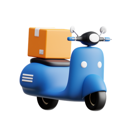 Scooter de livraison  3D Icon