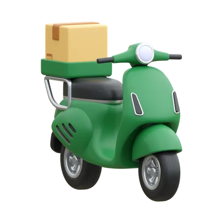 Scooter de livraison  3D Icon