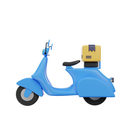 Scooter de livraison  3D Icon