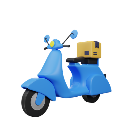 Scooter de livraison  3D Icon