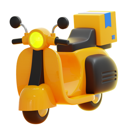 Scooter de livraison  3D Icon