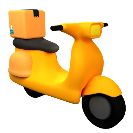 Scooter de livraison  3D Icon