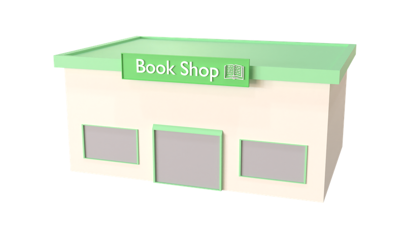 Livraria  3D Icon