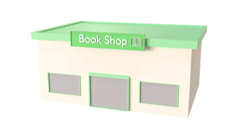 Livraria  3D Icon