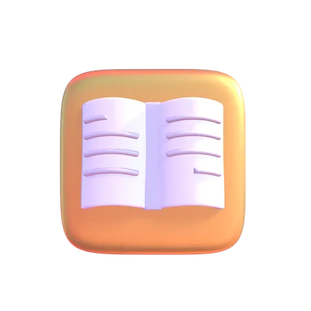 Livre  3D Icon