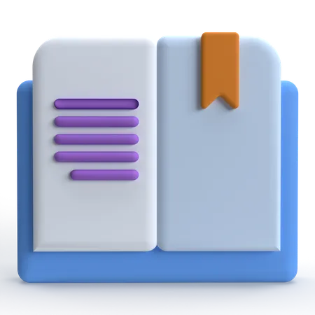 Livre  3D Icon