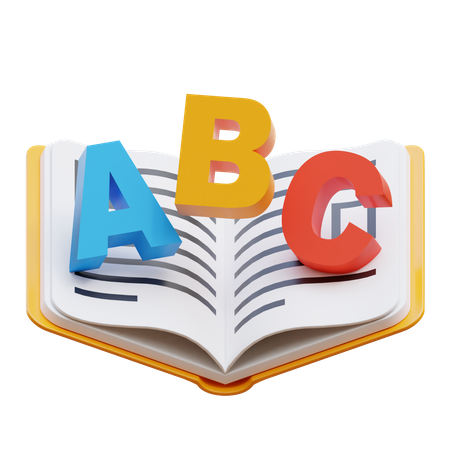 Livre abc  3D Illustration