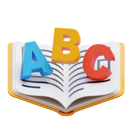 Livre abc  3D Illustration