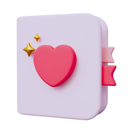 Livre Amour  3D Icon