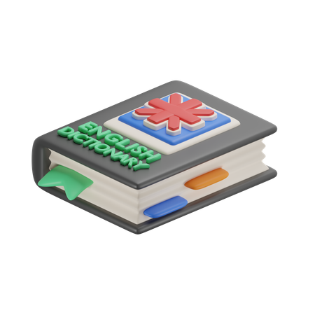 Livre d'anglais  3D Icon