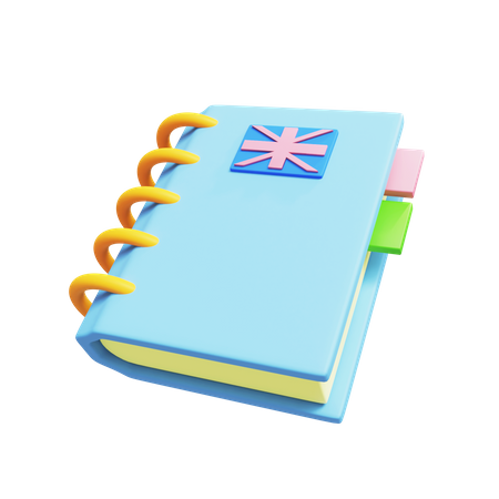 Livre d'anglais  3D Icon