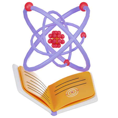 Livre d'atomes  3D Icon