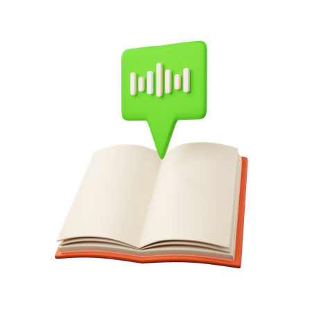 Livre audio  3D Icon