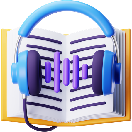 Livre audio  3D Icon