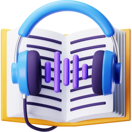 Livre audio  3D Icon