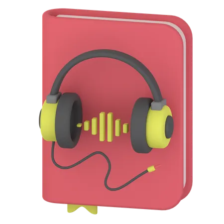 Livre audio  3D Icon