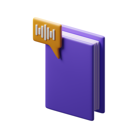 Livre audio  3D Icon