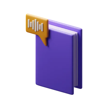 Livre audio  3D Icon