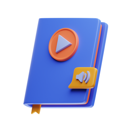 Livre audio  3D Icon