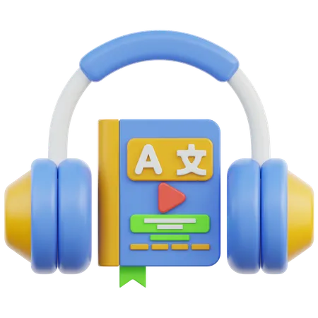 Livre audio  3D Icon